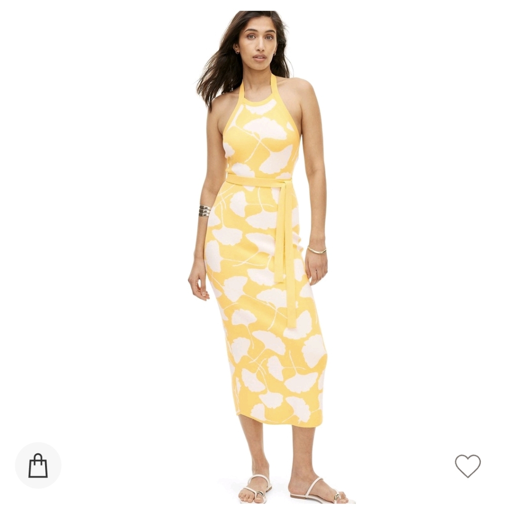 NWT DVF for Target Halter Tie-Neck Ginkgo Midi-Dress Size XS